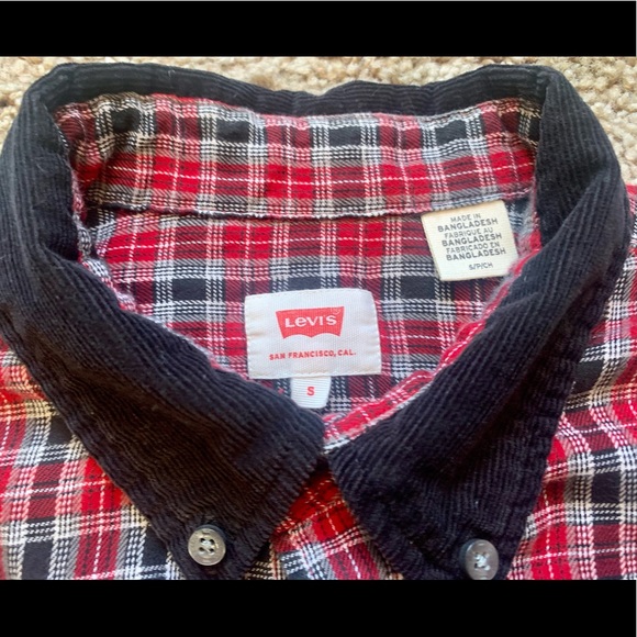 Levis Button Up Long Sleeve Flannel - Men’s Small - Picture 3 of 5